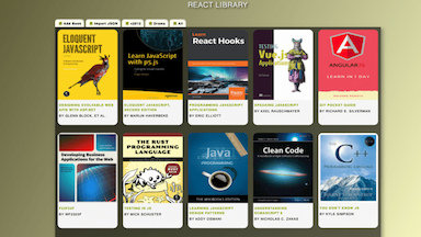 React library web app image